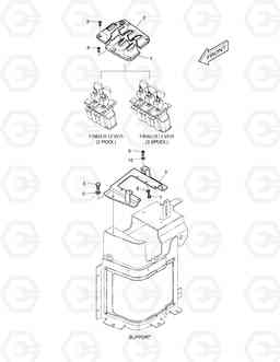 1400 JOYSTICK MOUNTING - FINGER LEVER DL450, Doosan