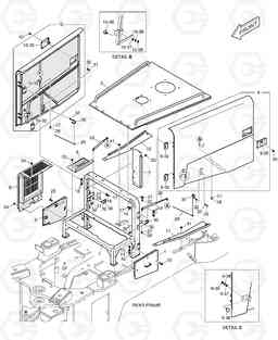 1480 ENGINE COVER DL450, Doosan