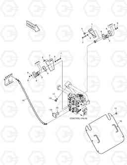 5140 CONTROL VALVE PIPING - 2 SPOOL DL450, Doosan