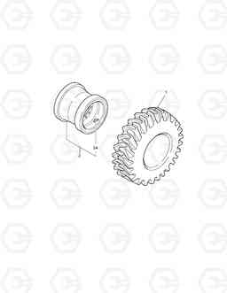 5380 WHEEL ASS'Y DL450, Doosan