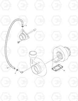 042 TURBO CHARGER DL160, Doosan