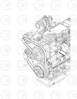 052 FAN BELT DL160, Doosan