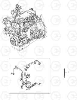 054 WIRE HARNESS DL160, Doosan