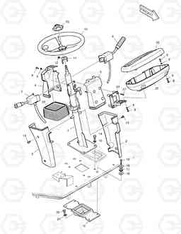 1350 STEERING ASS'Y DL160, Doosan