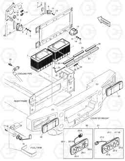 1440 ELECTRIC PARTS - REAR FRAME DL160, Doosan