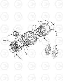 3310 FRONT AXLE DIFFERENTIAL HOUSING DL160, Doosan