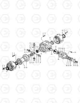 3320 FRONT AXLE DIFFERENTIAL DL160, Doosan