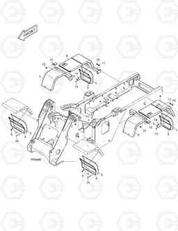 5120 FENDER & LADDER - FULL DL160, Doosan