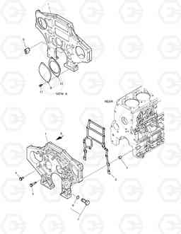 012 TIMING GEAR CASE DL200 , Doosan