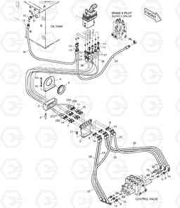 1210 PILOT PIPING - FNR + 3 SPOOL DL200 , Doosan