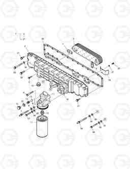 021 OIL FILTER & OIL COOLER DL200 TC, Doosan