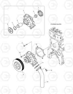 024 WATER PUMP DL200 TC, Doosan