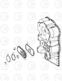 3250 EMG.STEERING PUMP - TRANSMISSION DL200 TC, Doosan