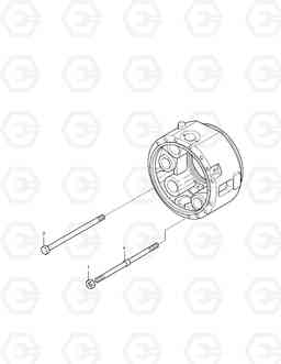 3310 INTERMEDIATE CONNECT - FRONT AXLE DL200 TC, Doosan