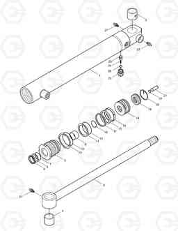 3510 STEERING CYLINDER DL200 TC, Doosan