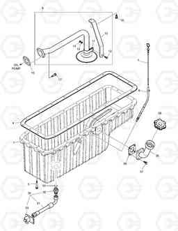 022 OIL PAN DL250 TC, Doosan