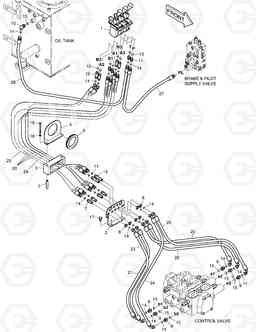 1190 PILOT PIPING - 3 SPOOL DL250 TC, Doosan