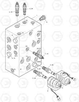 3490 BRAKE & PILOT SUPPLY VALVE DL250 TC, Doosan