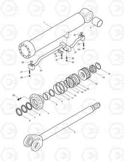 3550 LIFT CYLINDER DL250 TC, Doosan