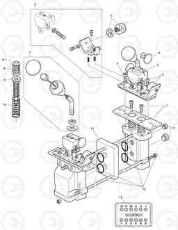 3610 REMOTE CONTROL VALVE - 2 SP + 2 LEVER DL250 TC, Doosan