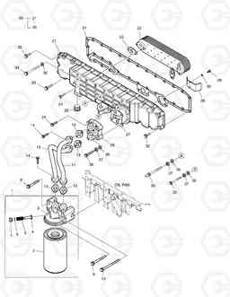 021 OIL FILTER & OIL COOLER DX170W, Doosan