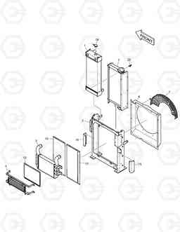 1140 RADIATOR DX170W, Doosan