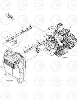 1160 CAC PIPING DX170W, Doosan