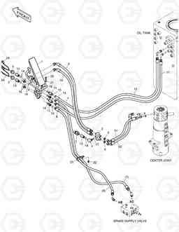 1440 BRAKE PIPING(2) DX170W, Doosan