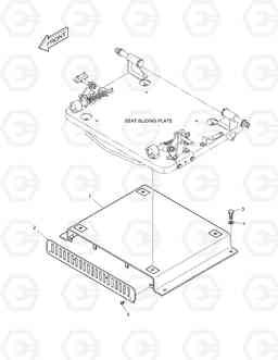 1540 SEAT PLATE DX170W, Doosan