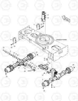 2110 POWER TRAIN - AXLE DX170W, Doosan