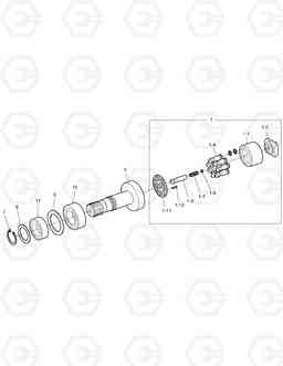 4170 TRAVEL MOTOR - ROTARY GROUP DX170W, Doosan
