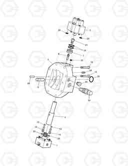 4180 TRAVEL MOTOR - CONTROL PARTS DX170W, Doosan