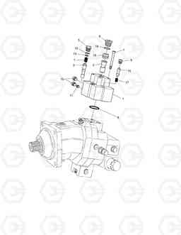 4200 TRAVEL MOTOR - STROKE LIMITER DX170W, Doosan