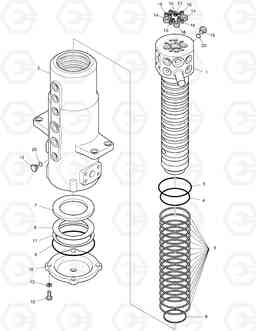 4360 CENTER JOINT - NOT INDEPENDENT DX170W, Doosan