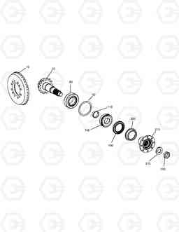 4590 INPUT - FRONT AXLE DX170W, Doosan