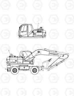 5160 DECAL - MACHINE NAME DX170W, Doosan