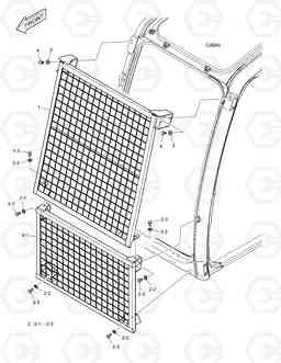 6170 WINDOW GUARD DX170W, Doosan