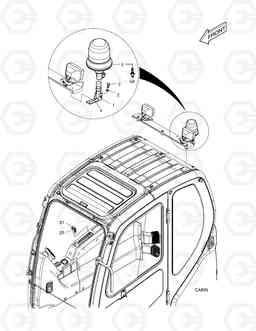 6290 ROTATING BEACON DX170W, Doosan