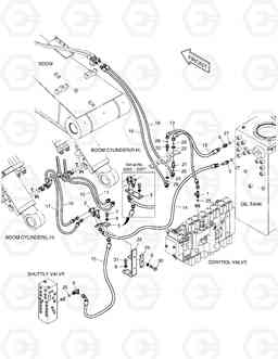 6560 PILOT PIPING - LOCK VALVE DX170W, Doosan