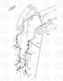 6640 ARM PIPING - ARM 2.1m(ROTATING) DX170W, Doosan