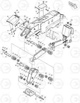 6830 OUTRIGGER - REAR DX170W, Doosan