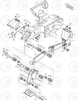 6860 OUTRIGGER - FRONT DX170W, Doosan