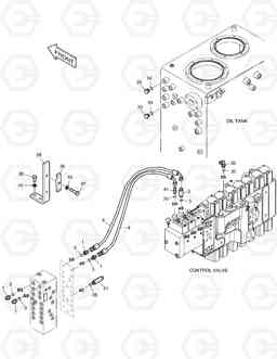 7090 PILOT PIPING(1) - ROTATING(ARTI BOOM) DX170W, Doosan