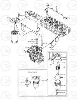 024 FUEL LINE DX60R, Doosan