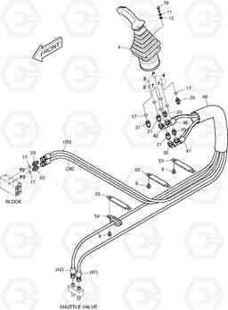 1310 PILOT PIPING(6) DX60R, Doosan