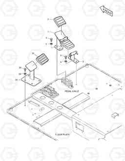 1470 LEVER - BOOM SWING DX60R, Doosan