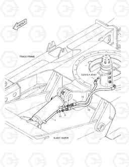 2170 DOZER PIPING DX60R, Doosan