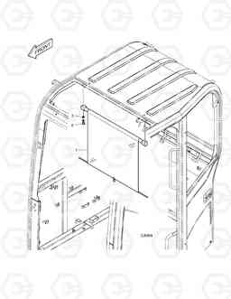 6440 SUN VISOR DX60R, Doosan