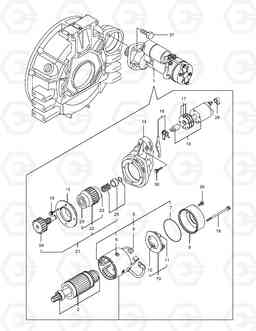 025 STARTING MOTOR E60, Doosan