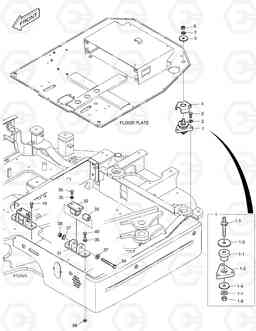 1350 CABIN MOUNTING E60, Doosan